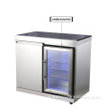 Vendita calda 304 porte di vetro mini refrigeratore di bevande